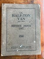 Morris MCV 1/2 ton van werkplaats handboek service part list, Verzenden, Auto's