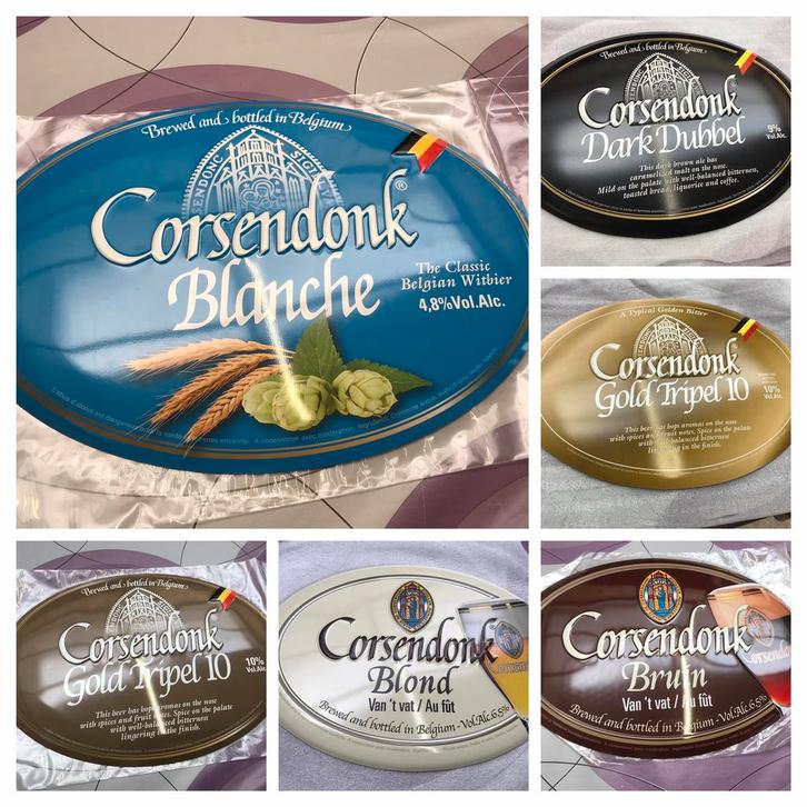 Corsendonk bier 6 reclameborden voor 90€, Verzamelen, Merken en Reclamevoorwerpen, Nieuw, Reclamebord, Ophalen of Verzenden