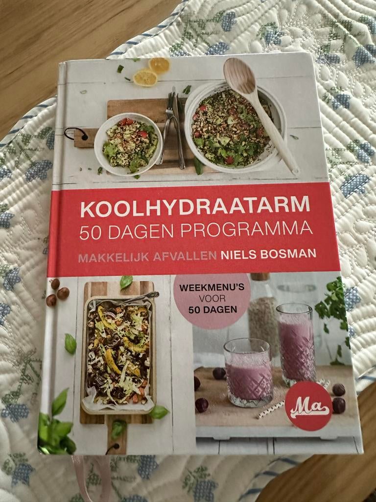 Koolhydraatarm 50 Dagen Programma - Niels Bosman (Nieuw), Ophalen of Verzenden, Nieuw, Dieet en Voeding