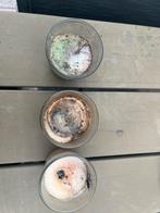 Fakkel glas kaarsen, Minder dan 50 watt, Wandlamp, Ophalen of Verzenden, Rvs