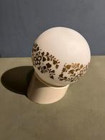 Jaren plafondlamp met bloemen motief, Huis en Inrichting, Lampen | Plafondlampen, Verzenden, Zo goed als nieuw, Glas