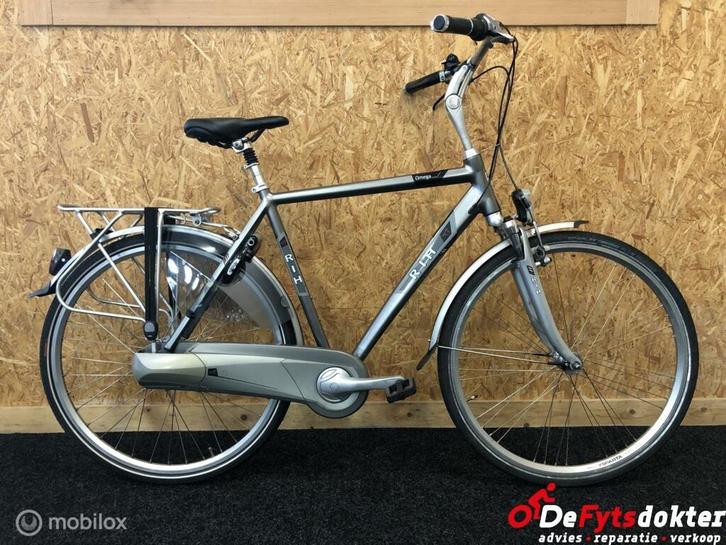 RIH Omega Heren grijs 56cm, Fietsen en Brommers, Fietsen | Heren | Herenfietsen, Gebruikt, Overige merken, 53 tot 57 cm