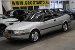 Saab 900 Cabrio 2.0 S Automaat Airco, Cruise control, Auto's, Zwart, Cabriolet, 4 stoelen, Bedrijf