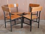 13 x Industriële schoolstoelen stoelen cafe schoolstoelen, Ophalen of Verzenden, Zo goed als nieuw, Zwart, Vijf, Zes of meer stoelen