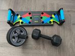 Push up board, dumbbell, ab wheel, Sport en Fitness, Ophalen, Zo goed als nieuw, Overige typen