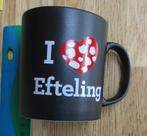 Ik hou van de efteling mok beker met oor zwart goede staat, Ophalen of Verzenden, Zo goed als nieuw, Gebruiksvoorwerp