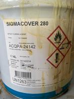 Sigma Cover 280 yellow-green Verf - 2 liter 2-componenten, Gebruikt, Overige kleuren, Ophalen of Verzenden, Verf