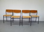 Set (4) eetkamerstoelen. Vintage stoelen Gijs van der Sluis., Ophalen