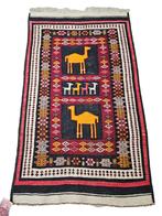 Handgeknoopt oosters wol Kelim tapijt Camels 65x110cm, Kelim Perzisch vintage oosters hype, 50 tot 100 cm, 100 tot 150 cm, Gebruikt