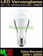 Paulmann LEDlamp E27 11W - Warmwit / Flame - DIMBAAR, Huis en Inrichting, Lampen | Losse lampen, Led-lamp, Soft of Flame, 60 watt of meer