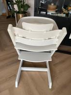 Stokke Tripp Trapp Wit Nieuw model plus accessoires, Ophalen of Verzenden, Gebruikt, Meegroeistoel, Stoelverkleiner