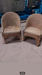 2 rotan stoelen, Ophalen, Gebruikt, Rotan