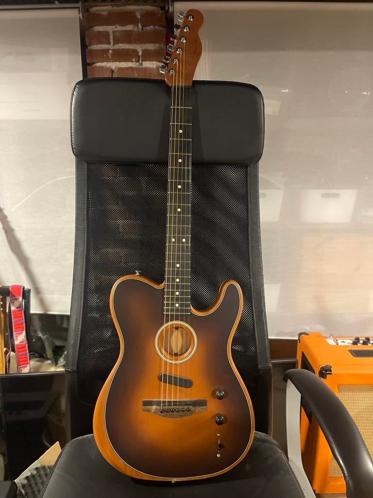 Fender Acoustasonic Telecaster (2019, USA), Ophalen, Zo goed als nieuw, Solid body, Overige merken
