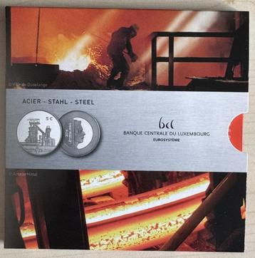 Luxemburg 5 euro 2014, Staalindustrie, Proof, Blister beschikbaar voor biedingen