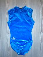 Turnpakje milano fluweel maat 146 152 158, Blauw, Ophalen of Verzenden, Zo goed als nieuw, Turnpak(je)
