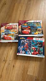 Puzzels Cars en Spiderman, Ophalen, Gebruikt, 4 tot 6 jaar