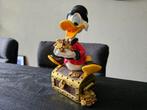 Dagobert Duck beeld op schatkist Disney origineel, Donald Duck, Ophalen of Verzenden, Zo goed als nieuw, Beeldje of Figuurtje