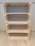 2 witte kratjes met tussenligger, Ophalen, Zo goed als nieuw