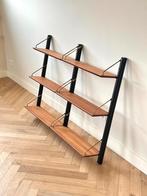 Vintage wandmeubel rek Design Webe teak hout jaren 50/60, Ophalen, Met plank(en), Gebruikt, Minder dan 150 cm