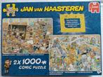 Jan van Haasteren 2 in 1 puzzels 1000 stukjes, Ophalen of Verzenden, 500 t/m 1500 stukjes, Legpuzzel, Zo goed als nieuw