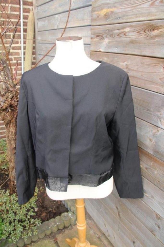 Jasje zwart Elysio mt L Vaste prijs, Kleding | Dames, Jasjes, Kostuums en Pakken, Zo goed als nieuw, Jasje, Maat 42/44 (L), Zwart