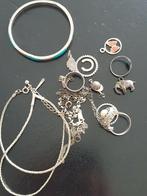 Gebruikte zilveren sieraden ringen ketting armband, Ophalen of Verzenden, Gebruikt, Zilver, Zilver