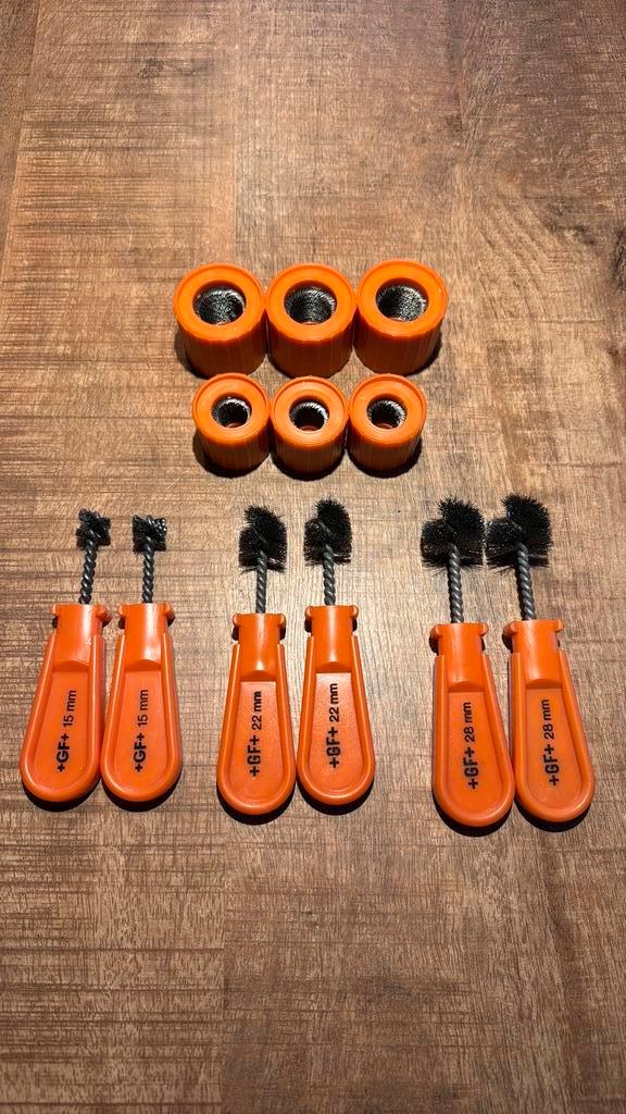 Borstels t.b.v. koper buis en fittingen., Doe-het-zelf en Verbouw, Gereedschap | Handgereedschap, Nieuw, Ophalen of Verzenden