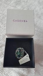 Cadenza ring met groene Swarovski stenen maat 56, Met kristal, Nieuw, Ophalen of Verzenden, 17 tot 18