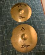 Gerepareerde Zildjian A custom crash 16" & 17", Muziek en Instrumenten, Ophalen of Verzenden, Zo goed als nieuw, Overige merken