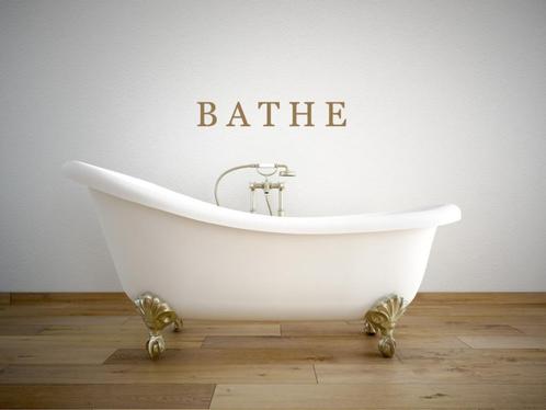 Muursticker wandtekst badkamer BATHE, Huis en Inrichting, Woonaccessoires | Overige, Nieuw, Ophalen of Verzenden