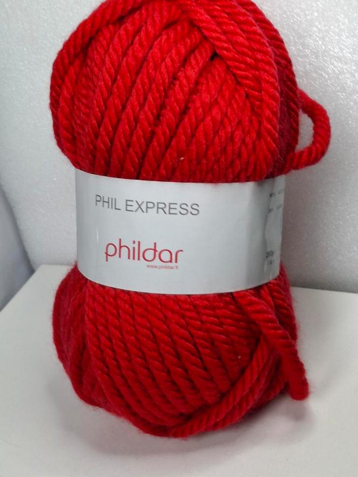 Phildar Phil Express - 4 Bollen, Hobby en Vrije tijd, Breien en Haken, Nieuw, Breien of Haken, Wol of Garen, Ophalen of Verzenden