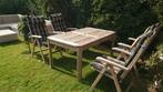 Mooie Teak tuinset. Allure met Queens Teak kussens, Ophalen, Gebruikt, Teakhout