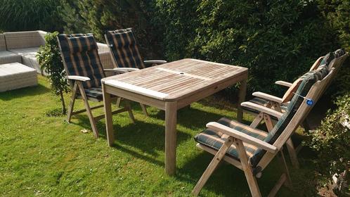 Mooie Teak tuinset. Allure met Queens Teak kussens, Tuin en Terras, Tuinsets en Loungesets, Gebruikt, Teakhout, Ophalen