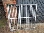 Kennel hek  gegalvaniseerd., Dieren en Toebehoren, Hondenhokken, Ophalen of Verzenden, Zo goed als nieuw, 110 cm of meer, 100 cm of meer