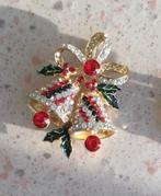 schitterende strass kristal broche Kerstklokjes Kerstmis, Overige materialen, 4 tot 7 cm, Met strass, Nieuw