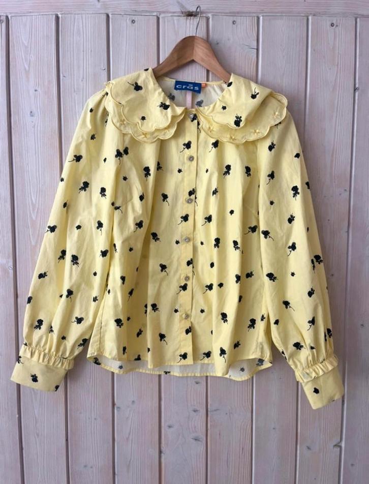 Blouse Cras maat 38, Kleding | Dames, Blouses en Tunieken, Zo goed als nieuw, Maat 38/40 (M), Geel, Ophalen of Verzenden