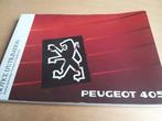 Peugeot 405 Nederlandse handleiding óók snelle 405 Mi 16 IZG, Auto diversen, Ophalen of Verzenden