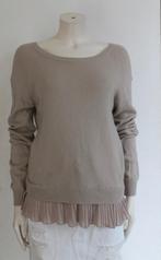 Rinascimento Terry trui beige maat S met plissé onderkant, Beige, Rinascimento, Ophalen of Verzenden, Zo goed als nieuw