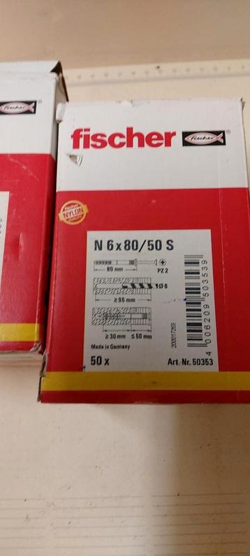 Fischer Slagpluggen 6x80/50 - 95 stuks beschikbaar voor biedingen