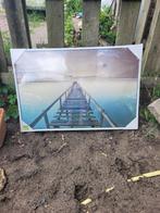 Mooie canvas van een brug, 43 x 63 cm, ., Nieuw, Ophalen of Verzenden, .