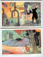 Tom Poes, 2 ansichtkaarten, serie 3-15 en 4-23, Verzamelen, Stripfiguren, Ophalen of Verzenden, Olivier B, Bommel en Tom Poes