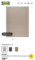 Ikea rug, Huis en Inrichting, Ophalen, 100 tot 150 cm, Beige, 200 cm of meer