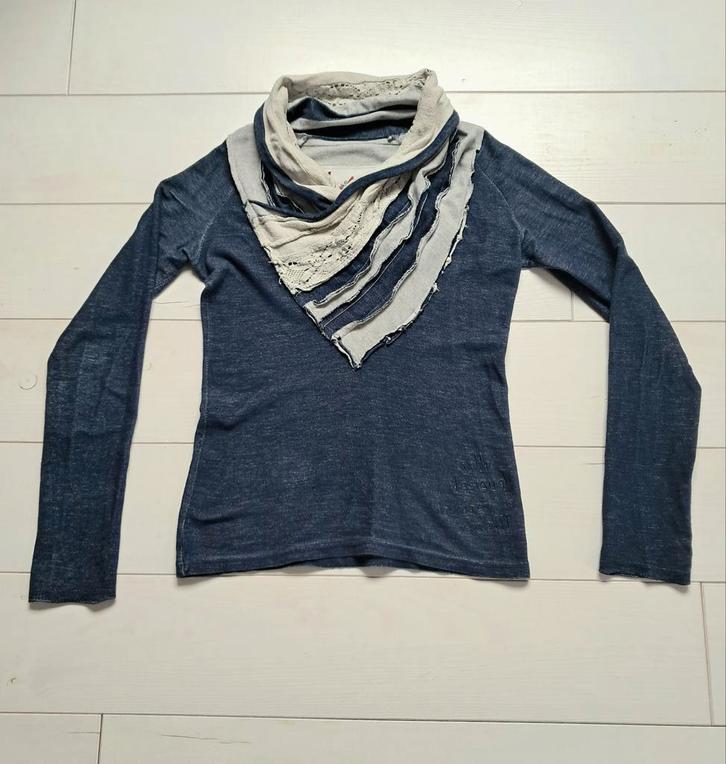 Desigual trui jeansblauw maat S, Kleding | Dames, Tops, Zo goed als nieuw, Maat 36 (S), Blauw, Lange mouw, Ophalen of Verzenden
