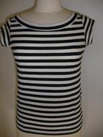 SPNX t- shirt zwart wit streep maat M, Maat 38/40 (M), Wit, Ophalen of Verzenden, Zo goed als nieuw