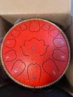 Tongue drum bijna 31 Cm GROOT Rood 13 klanken NIEUW, Ophalen of Verzenden, Nieuw, Melodische percussie