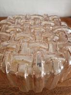 plafonniere met een zalmkleurig glas, Huis en Inrichting, Ophalen of Verzenden, Gebruikt, Glas