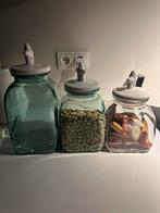 3 Voorraadpotten - Keuken, Voorraadkast, Washok, Ophalen of Verzenden, Gebruikt