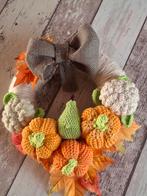 Gezellig pompoenen kransje handmade 20cm, Ophalen of Verzenden, Nieuw