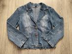 dames blauw vintage denim spijker blazer colbert jack mt M, Maat 38/40 (M), Boetiek, Blauw, Ophalen of Verzenden