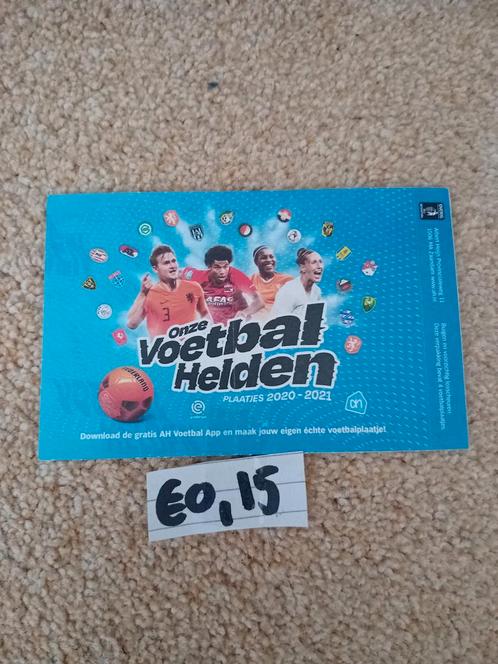 Ongeopende pakjes "Onze Voetbal Helden" AHplaatjes 2020-2021, Verzamelen, Sportartikelen en Voetbal, Nieuw, Spelerskaart, Ophalen of Verzenden